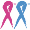 Pink und Blue Ribbon