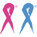 Pink und Blue Ribbon