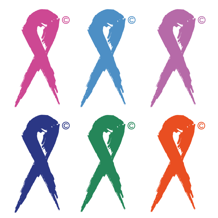 Pink und Blue Ribbon
